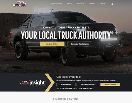 Total Truck Centers™ website