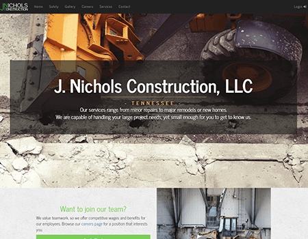 J. Nichols Construction website